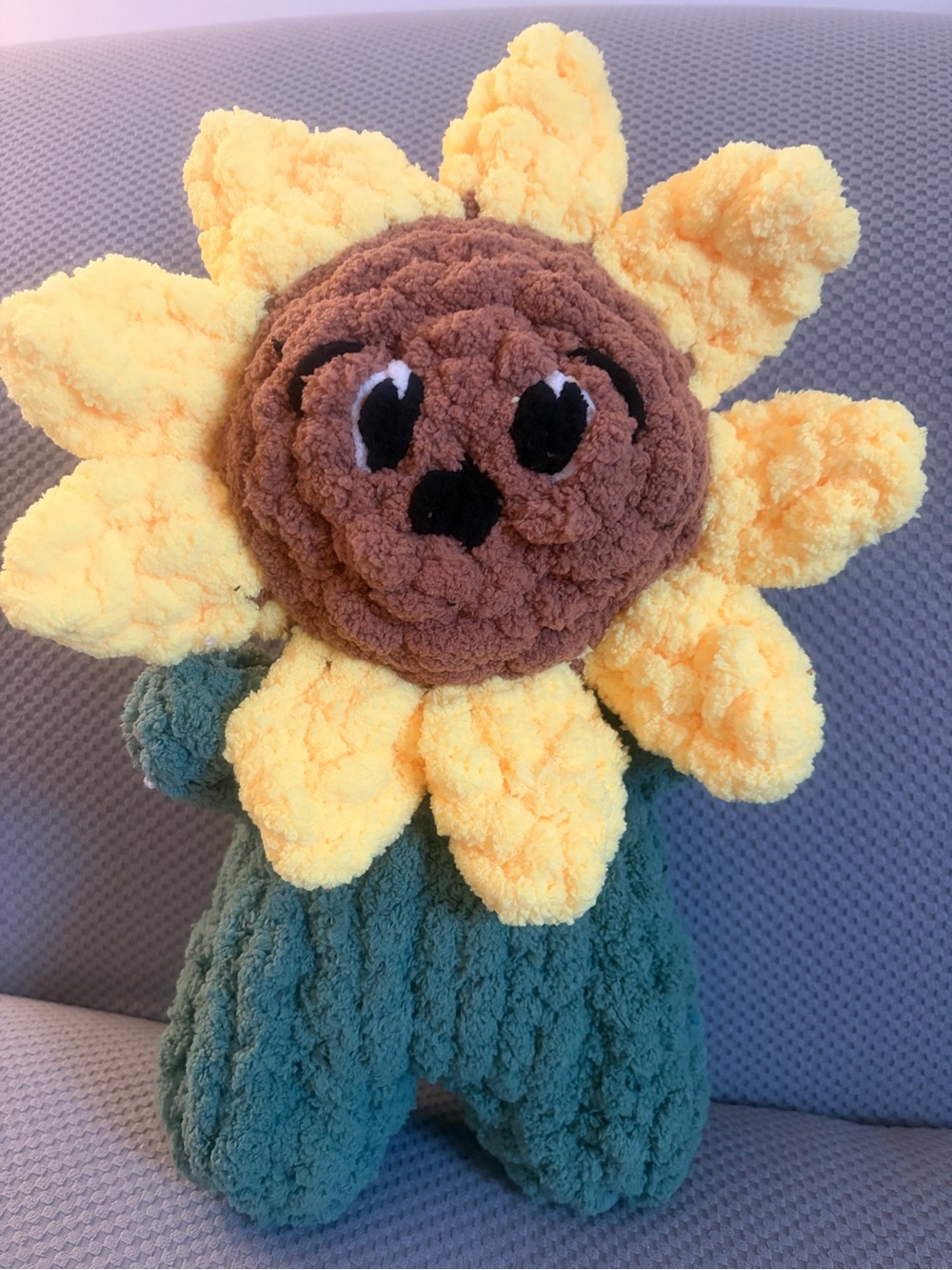 Plush Sunflower Stuffed Toy - Yellow & Brown